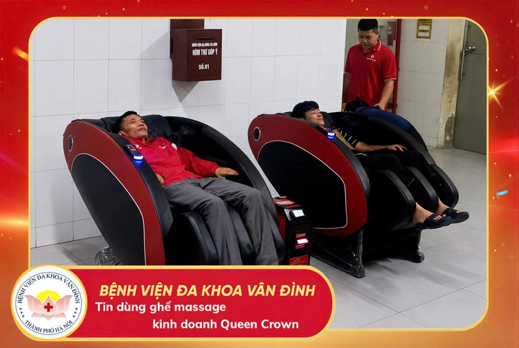 Bệnh viện Đa khoa Vân Đình Đầu Tư Ghế Massage Kinh Doanh Queen Crown QC KD7 QR, Gia Tăng Tiện Ích Cho Bệnh Nhân Và Người Nhà