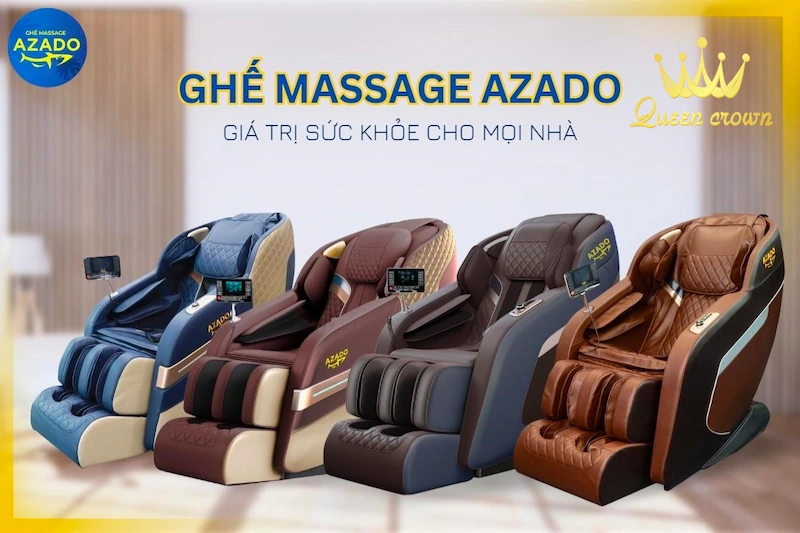 ghế massage azado sở hữu phong cách sang trọng, mẫu mã đa dạng