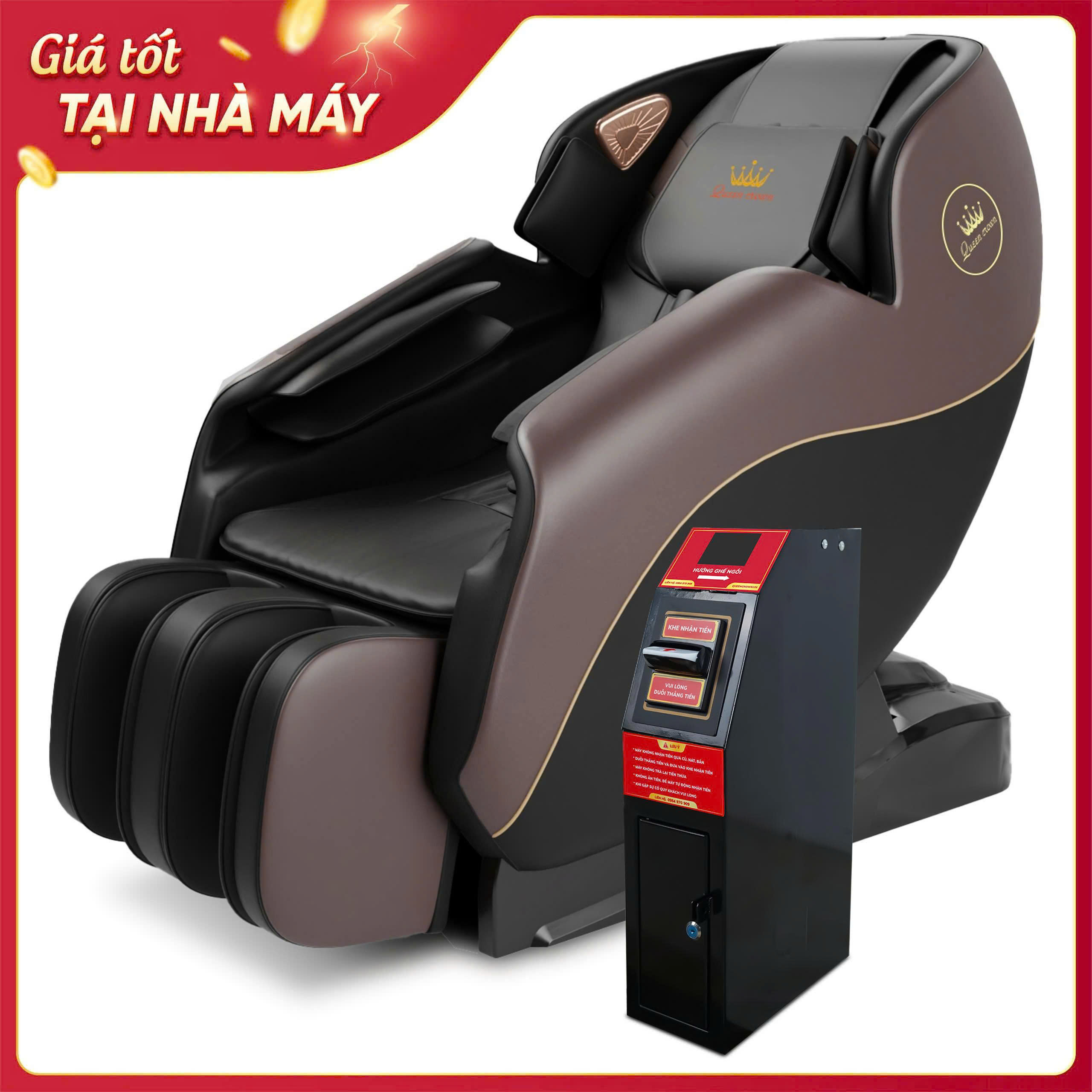 Ghế massage kinh doanh Queen Crown KD79 Plus