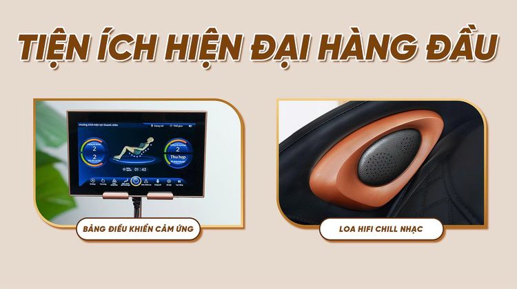 GHẾ MASSAGE QUEEN CROWN QL05 SPORT Tiện ích hàng đầu