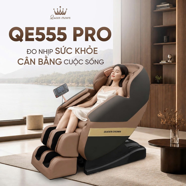 Ghế massage Queen Crown QE555 Pro - Trải nghiệm khác biệt