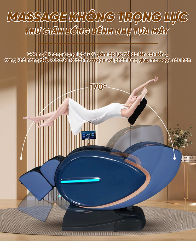 GHẾ MASSAGE QUEEN CROWN QL05 SPORT Massage không trọng lực