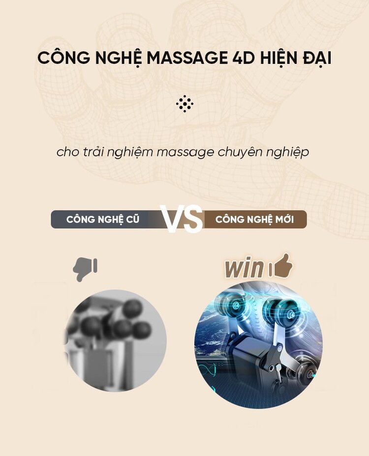 Ghế massage Queen Crown QL 008 Luxury ứng dụng công nghệ hiện đại