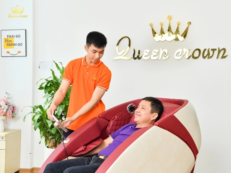 Lưu ý về tư thế khi sử dụng ghế massage hồng ngoại