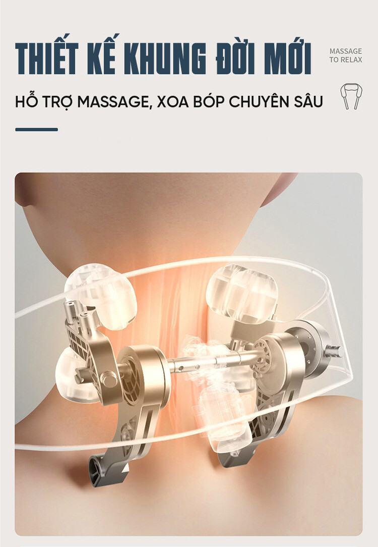 Đai massage Queen Crown QC M5 thiết kế khung đời mới