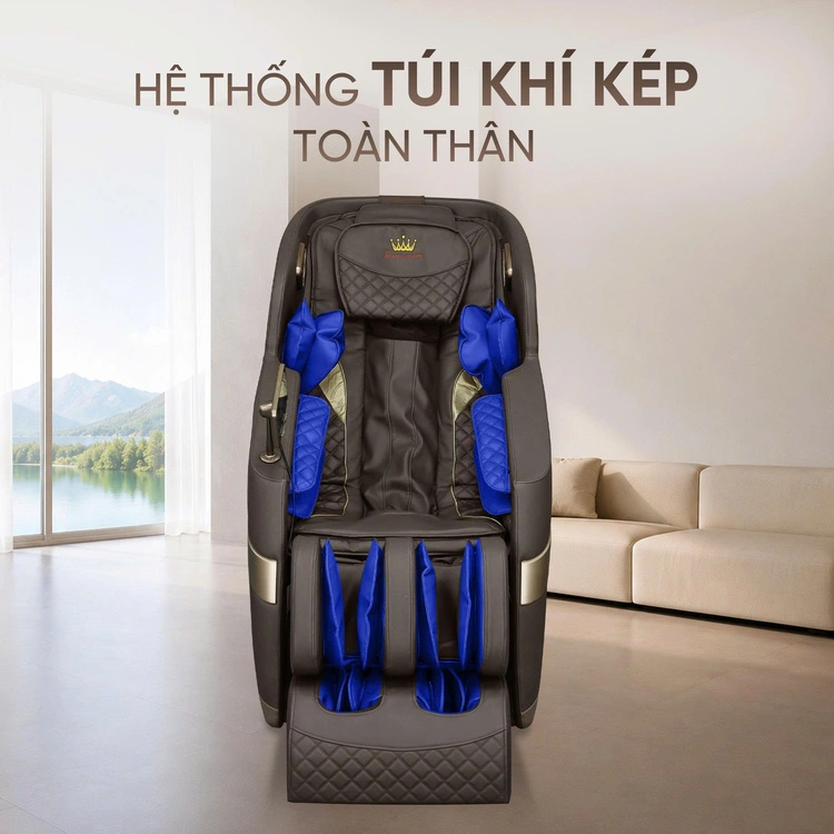 Ghế massage Queen Crown QM301 - Túi khí kép toàn thân