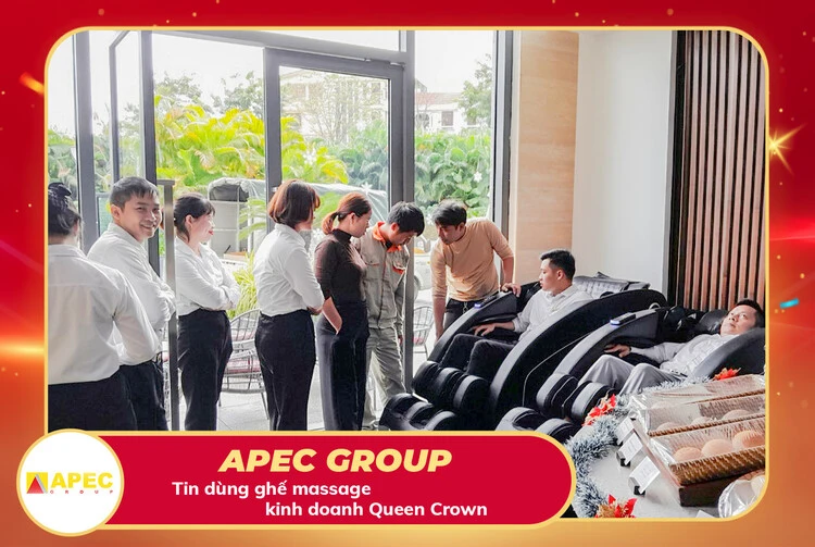 Apec Group - Tập Đoàn BĐS Nghỉ Dưỡng Lớn Nhất Việt Nam Đầu Tư Ghế Massage Kinh Doanh Hiện Đại Của Queen Crown
