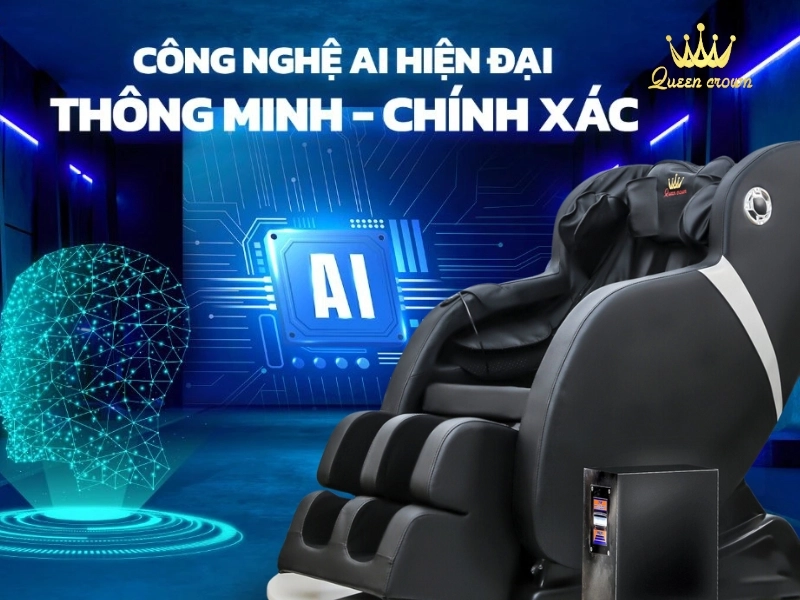 Áp dụng công nghệ trí tuệ nhân tạo (AI) vào ghế massage kinh doanh.