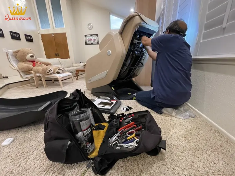 Các bước kiểm tra khi ghế massage bị hư bi lăn mông