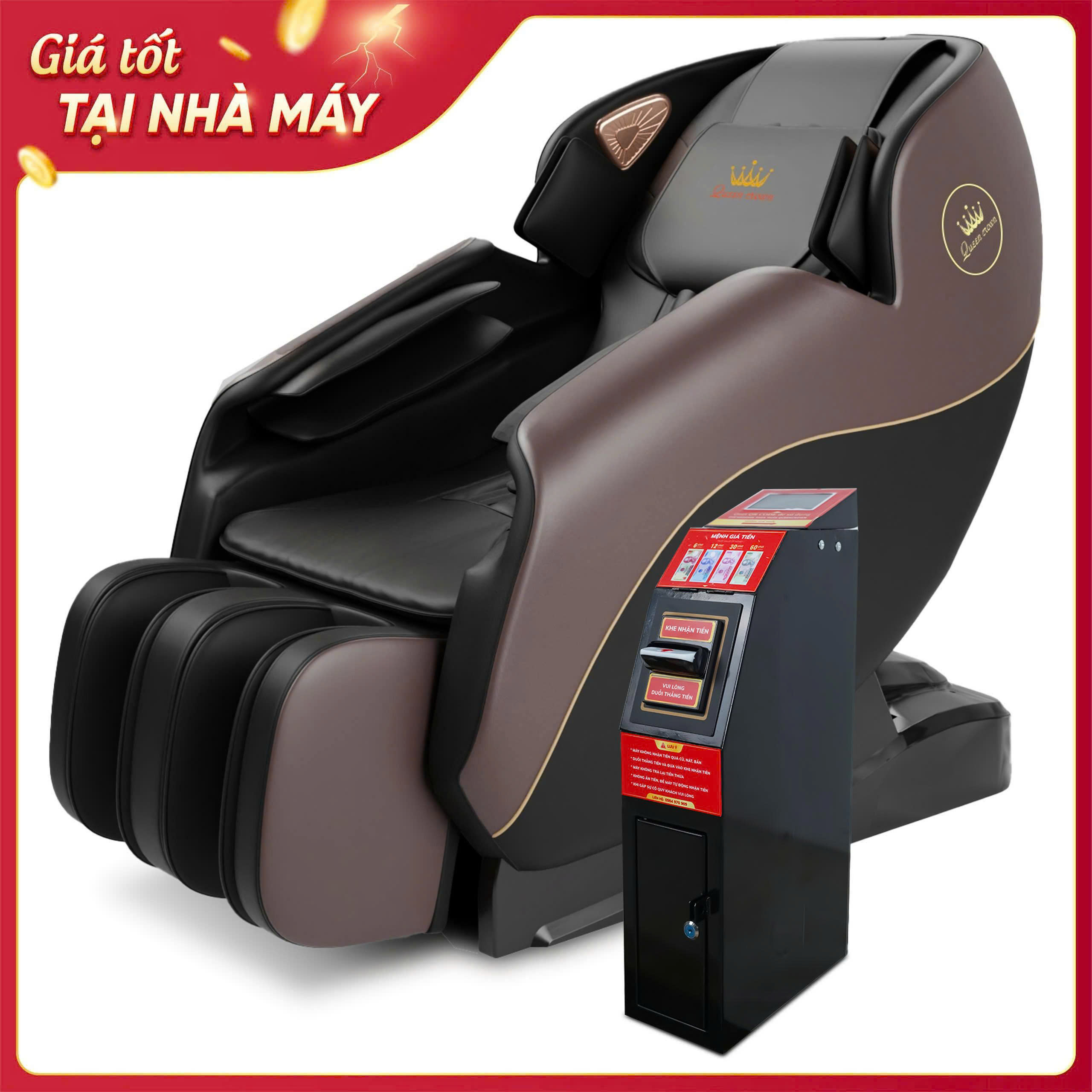 Ghế massage kinh doanh Queen Crown KD79 QR