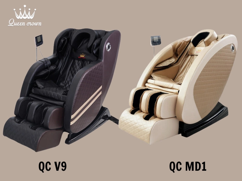 So sánh ghế massage QC V9 và ghế massage QC MD1