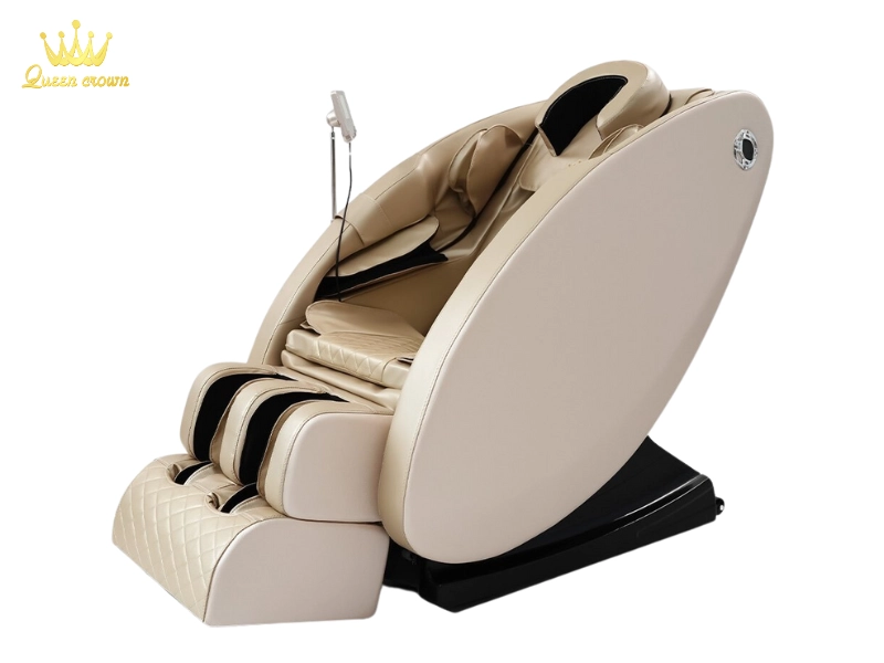 Ghế massage Queen Crown QC V5 có chế độ nhiệt hồng ngoại, giúp tác động sâu vào các huyệt đạo giúp giảm đau nhức tức thì