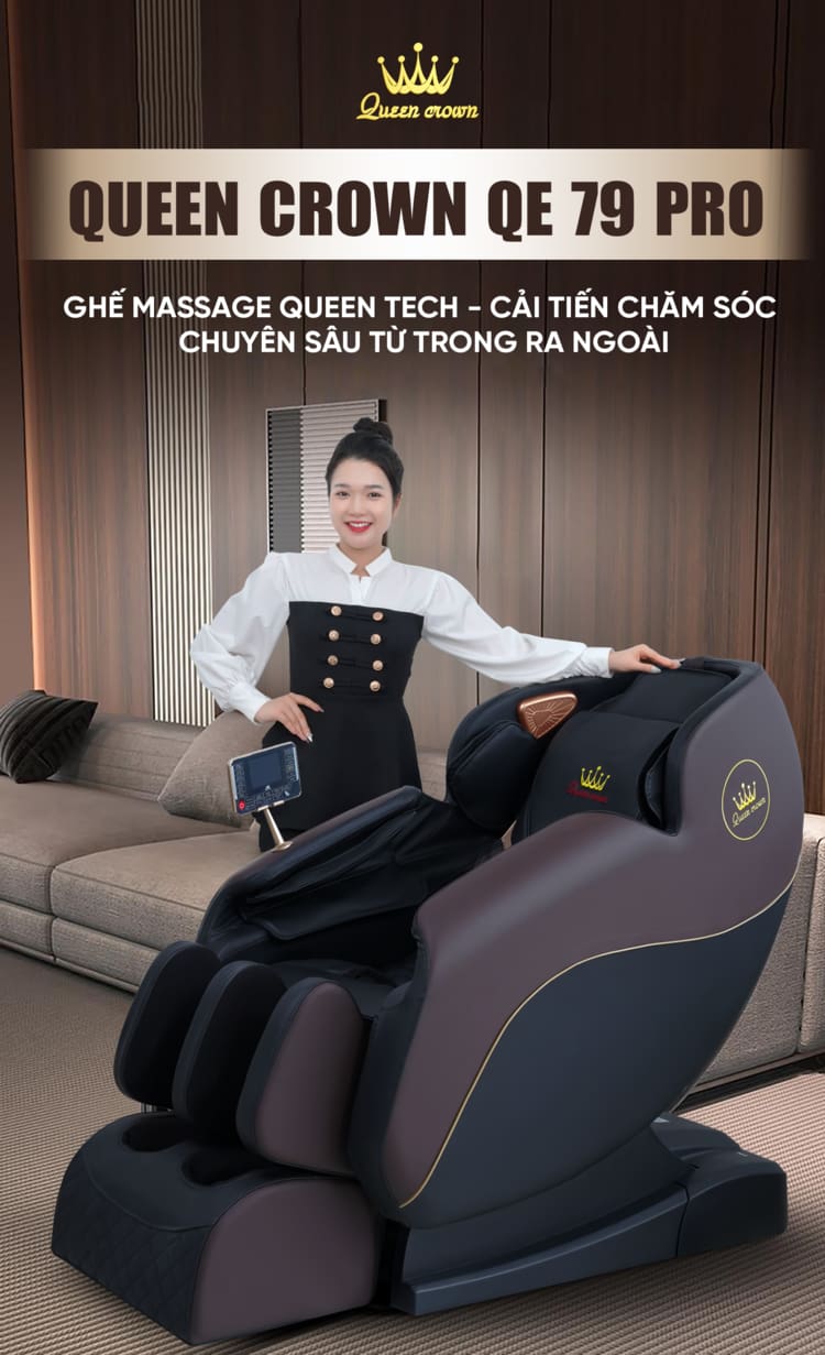 Ghế massage Queen Crown QE79 Pro ghế massage đáng đầu tư