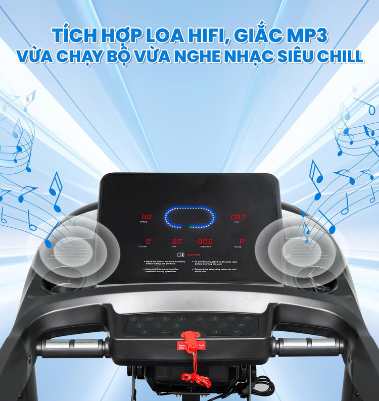 Máy chạy bộ Queen Crown QS680 - Nghe nhạc siêu chill