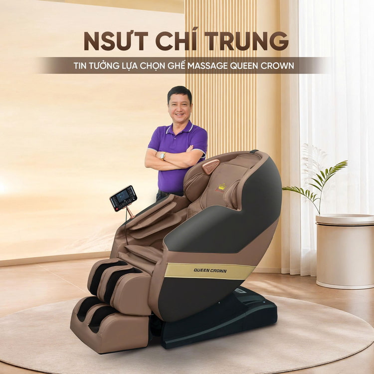 Ghế massage Queen Crown QE555 Pro - Nghệ sĩ tin dùng