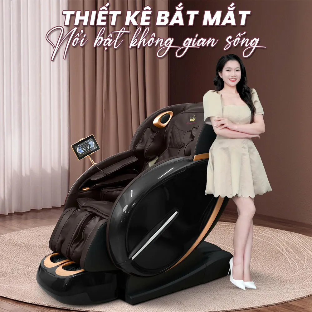Ghế Massage Queen Crown QL698 Luxury - Thiết kế sang trọng