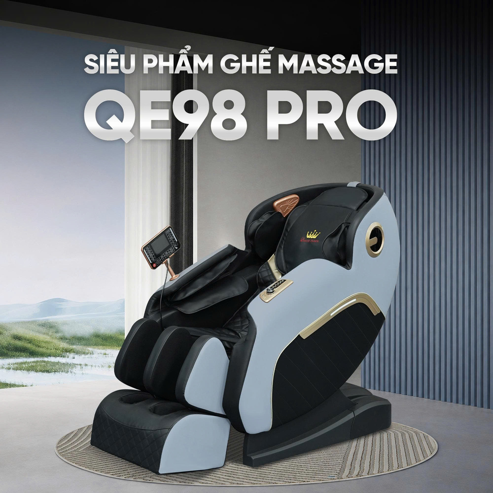 Ghế Massage Queen Crown QE98 Pro - Thư giãn đẳng cấp