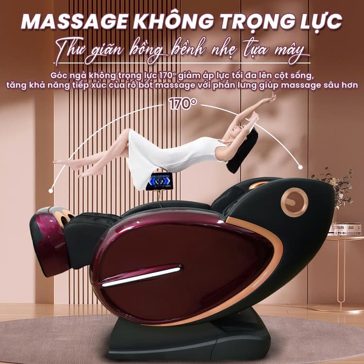 Ghế massage Queen Crown QL698 Luxury - Không trọng lực