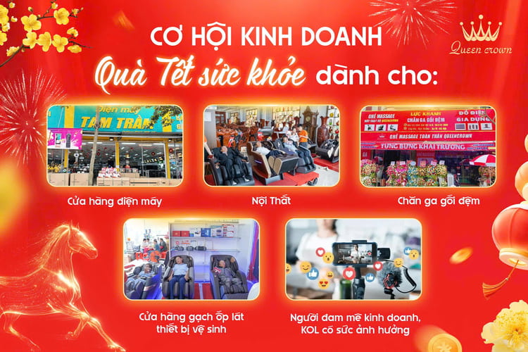 Những ai nên kinh doanh quà Tết ghế massage