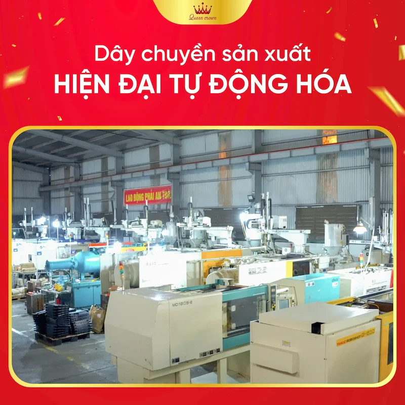 Quy trình gia công khép kín, bảo mật tại Queen Crown