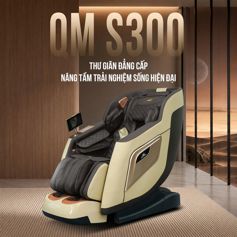 Ghế massage Queen Crown QM S300 - Thư giãn đẳng cấp