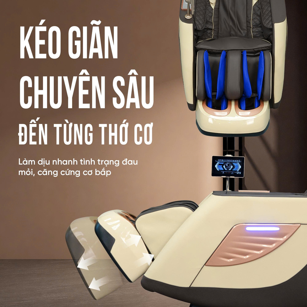 Ghế massage Queen Crown QM S200 - Kéo giãn chuyên sâu