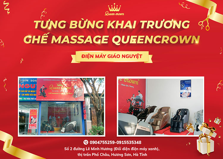 Tưng Bừng Khai Trương Showroom Queen Crown Hương Sơn - Điện Máy Giáo Nguyệt