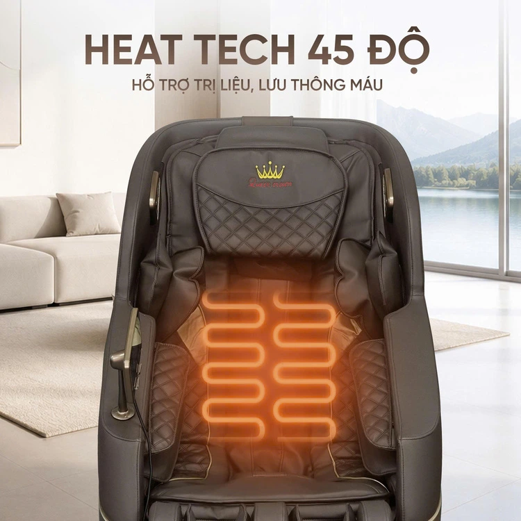 Ghế massage Queen Crown QM301 - Heat Tech lưu thông máu