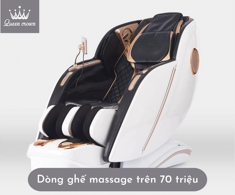 dòng ghế massage đẳng cấp trên 70 triệu của queen crown