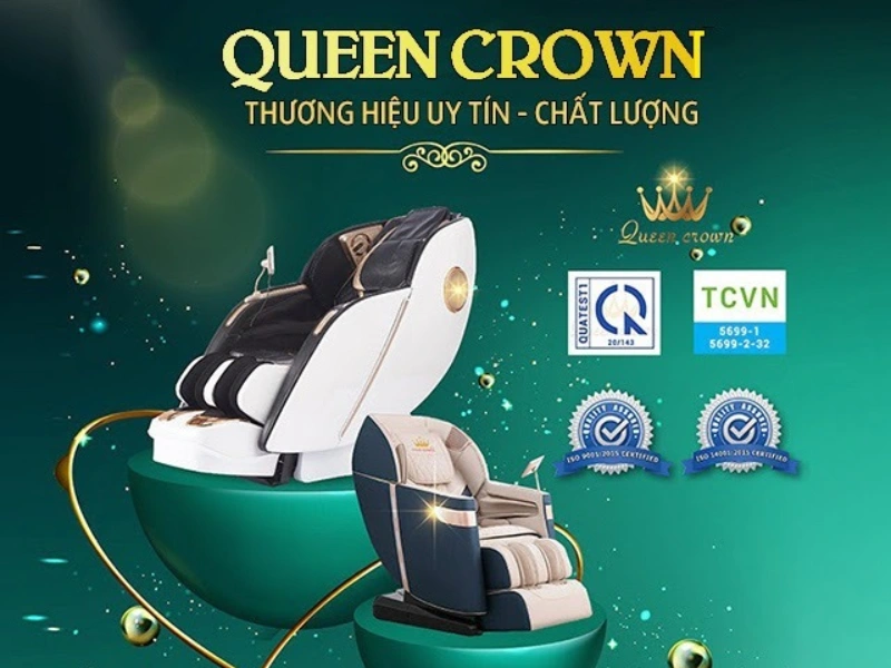 Queen Crown - thương hiệu ghế massage uy tín, chất lượng cao