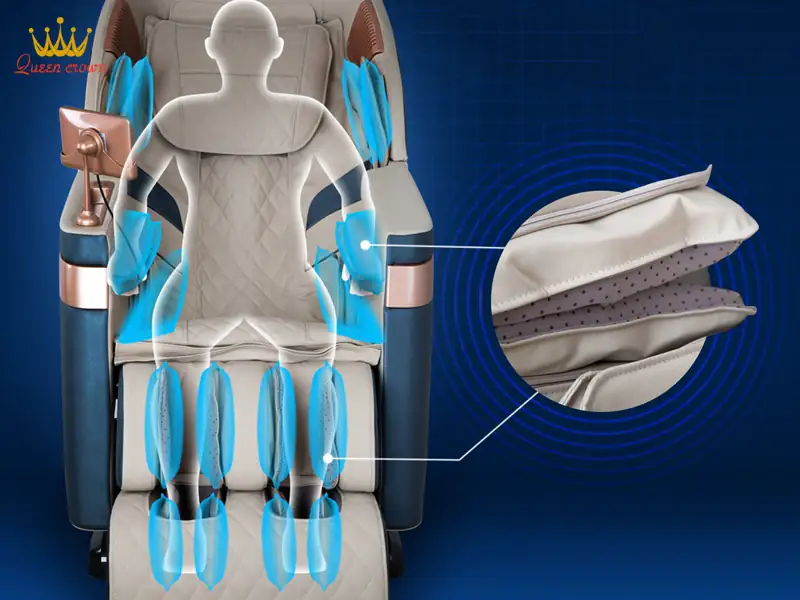 Nguyên nhân chính khiến túi khí ghế massage không nhả khí