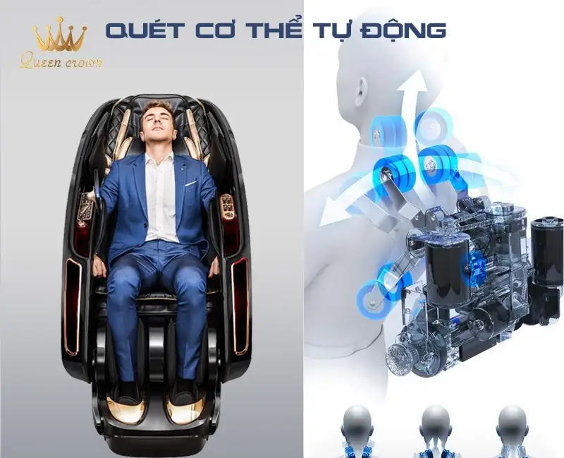 Tìm hiểu về tính năng quét vai trên ghế massage