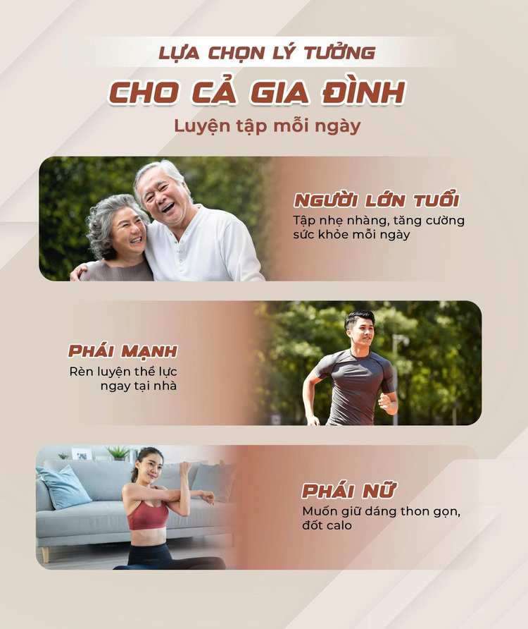 Xe đạp tập Queen Crown 350 Sport Lựa chọn cho cả gia đình