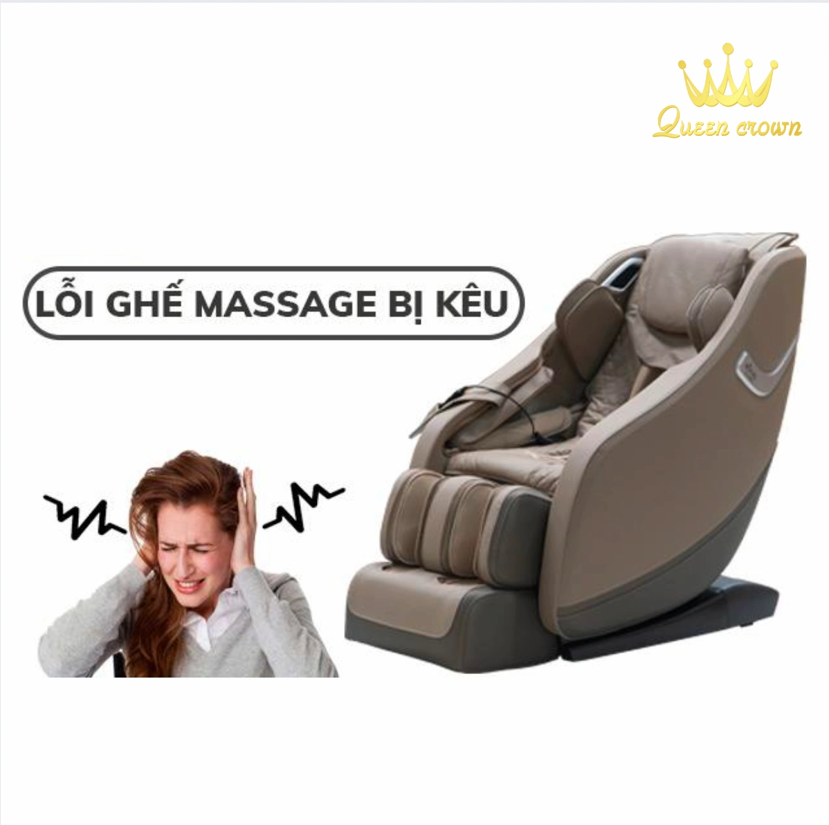 máy massage phát ra những âm thanh khó chịu
