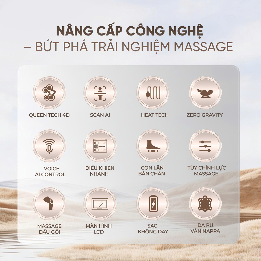 Ghế Massage Queen Crown QM501 - Cải tiến ưu việt