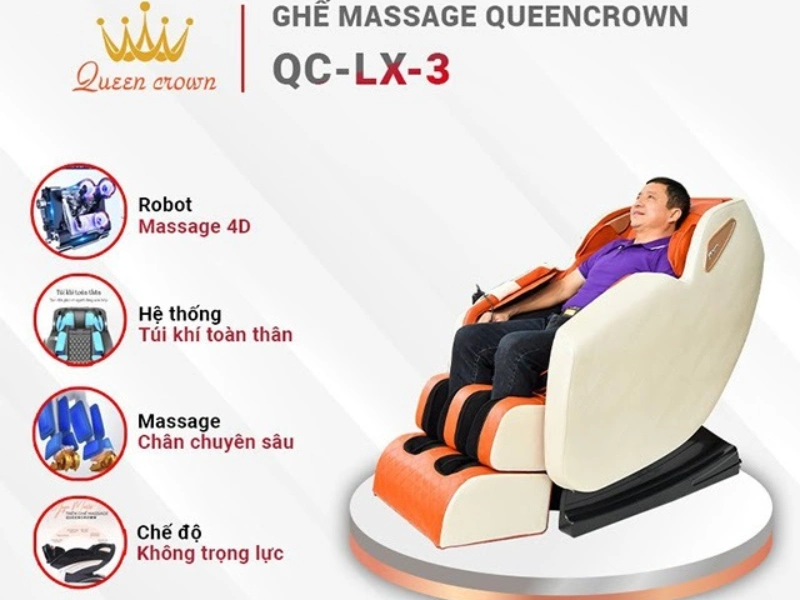 Queen Crown QC LX3 tích hợp nhiều tính năng hiện đại