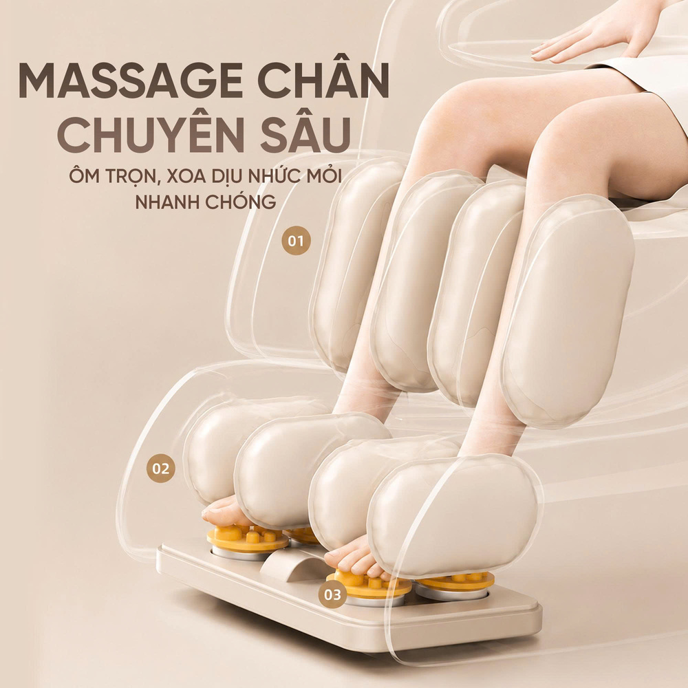Ghế Massage Queen Crown QM501 - Massage chân chuyên sâu