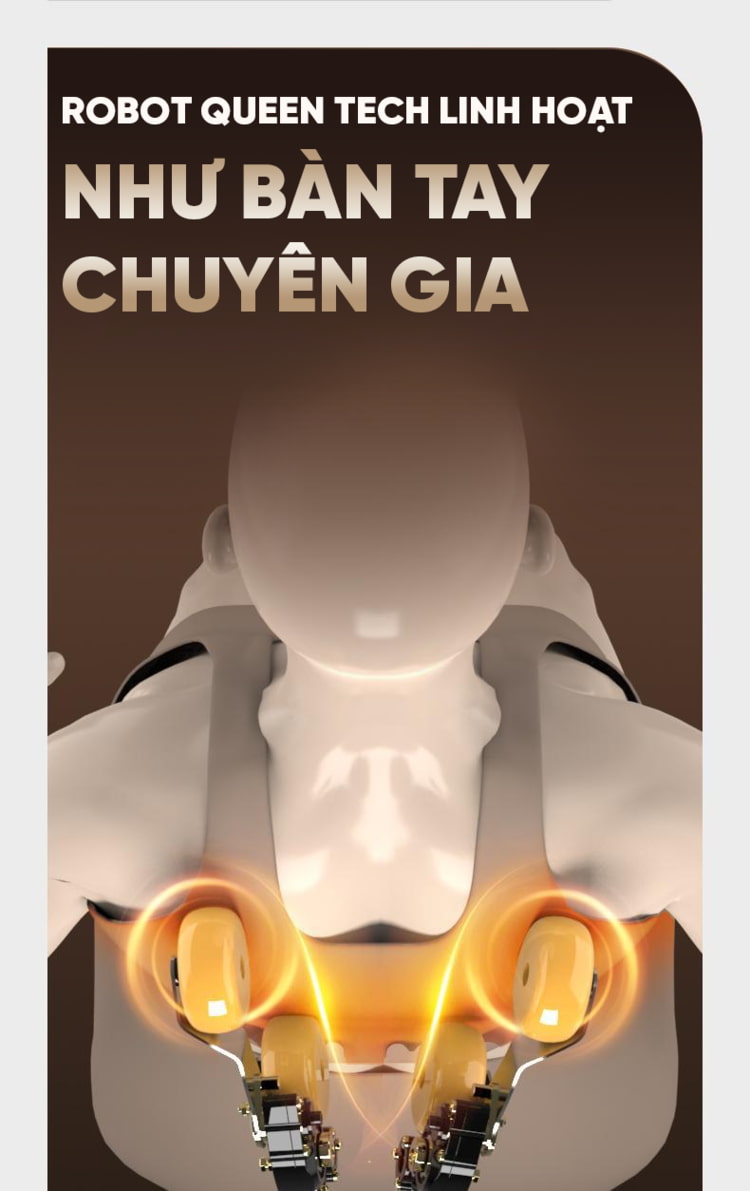 Ghế massage Queen Crown QE 79 massage điêu luyện như bàn tay chuyên gia