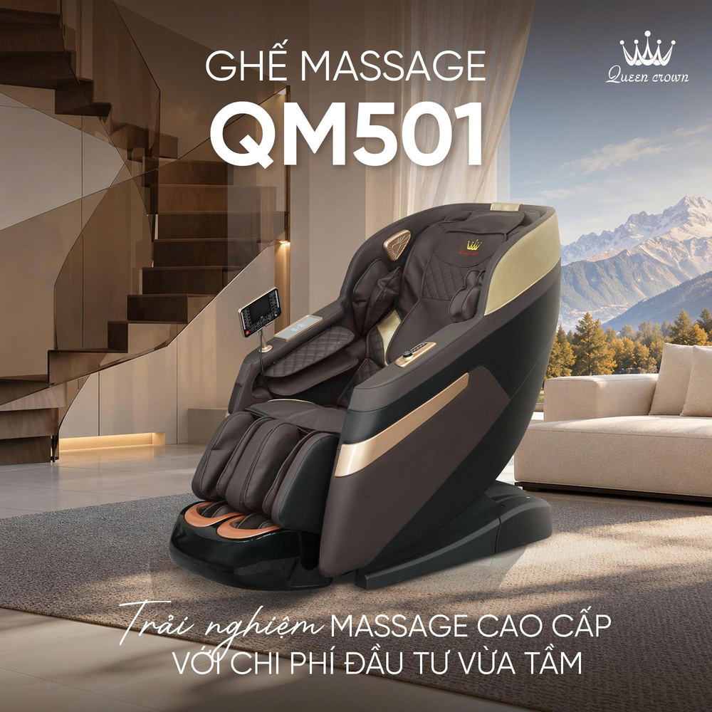Ghế Massage Queen Crown QM501 - Thư giãn đỉnh cao