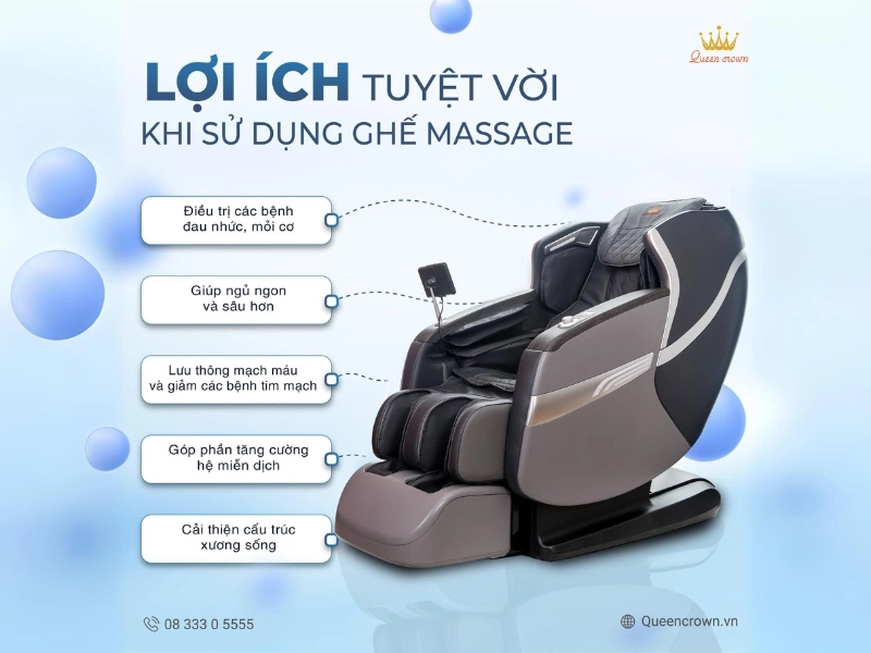 Những lợi ích của ghế massage kinh doanh về sức khỏe
