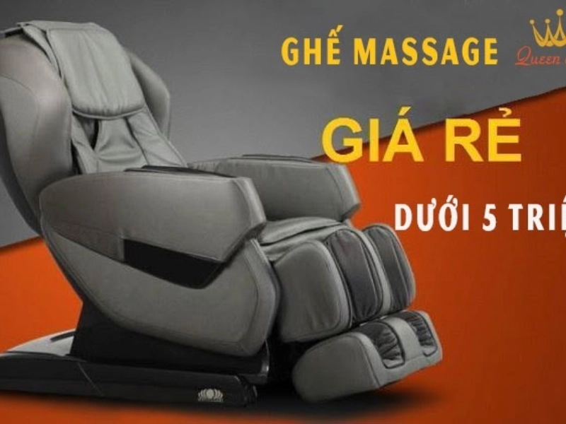 Ghế massage dưới 5 triệu có giá thành rẻ dễ dàng đầu tư