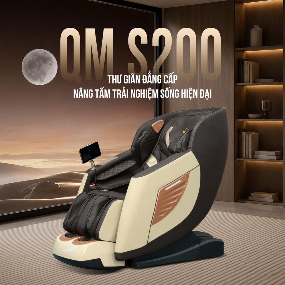 Ghế massage Queen Crown QM S200 - Thư giãn đẳng cấp