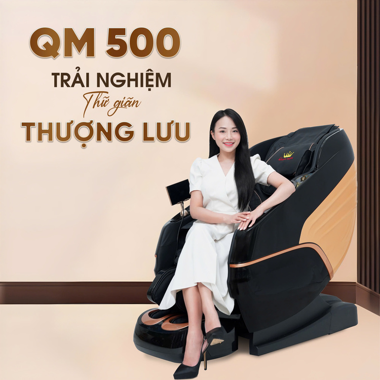 Ghế massage Queen Crown QM500 cho trải nghiệm thượng lưu