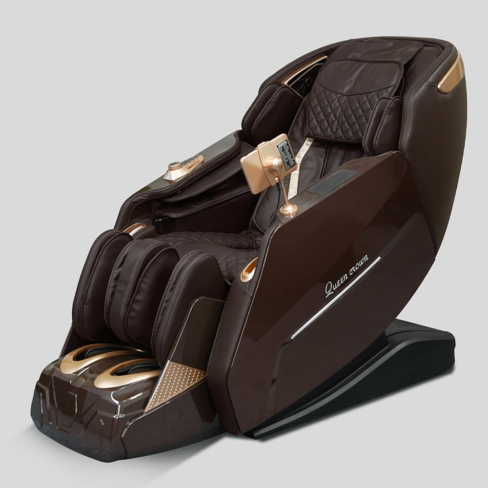 Ghế Massage Queen Crown A009 Diamond Nâu Hoàng Gia