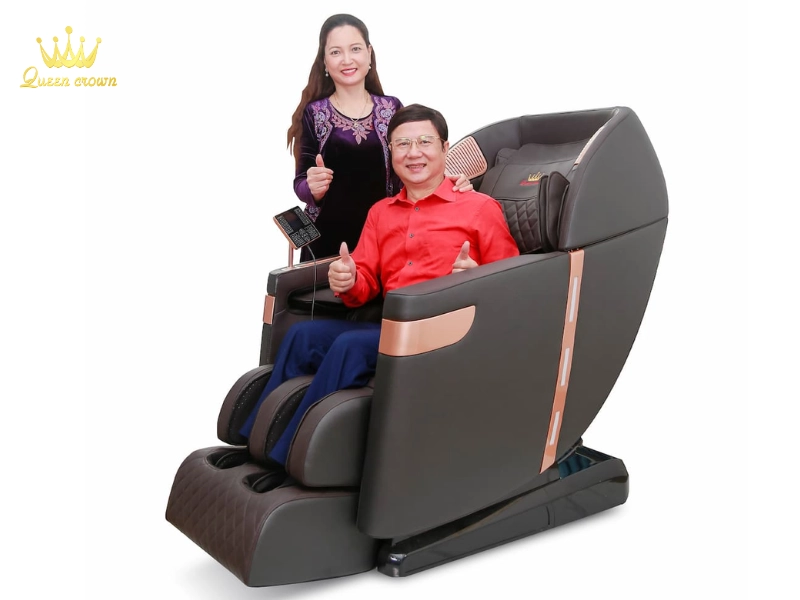 Ghế Queen Crown QC CX6 có các động tác massage như đấm, rung, ấn, vỗ, day, miết và nhiều bài tập massage được cài đặt làm giảm đau nhức nhanh chóng 