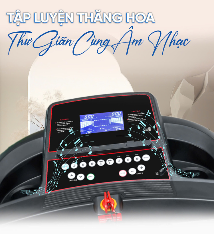 Máy chạy bộ QS592 Thảm chạy rộng rãi