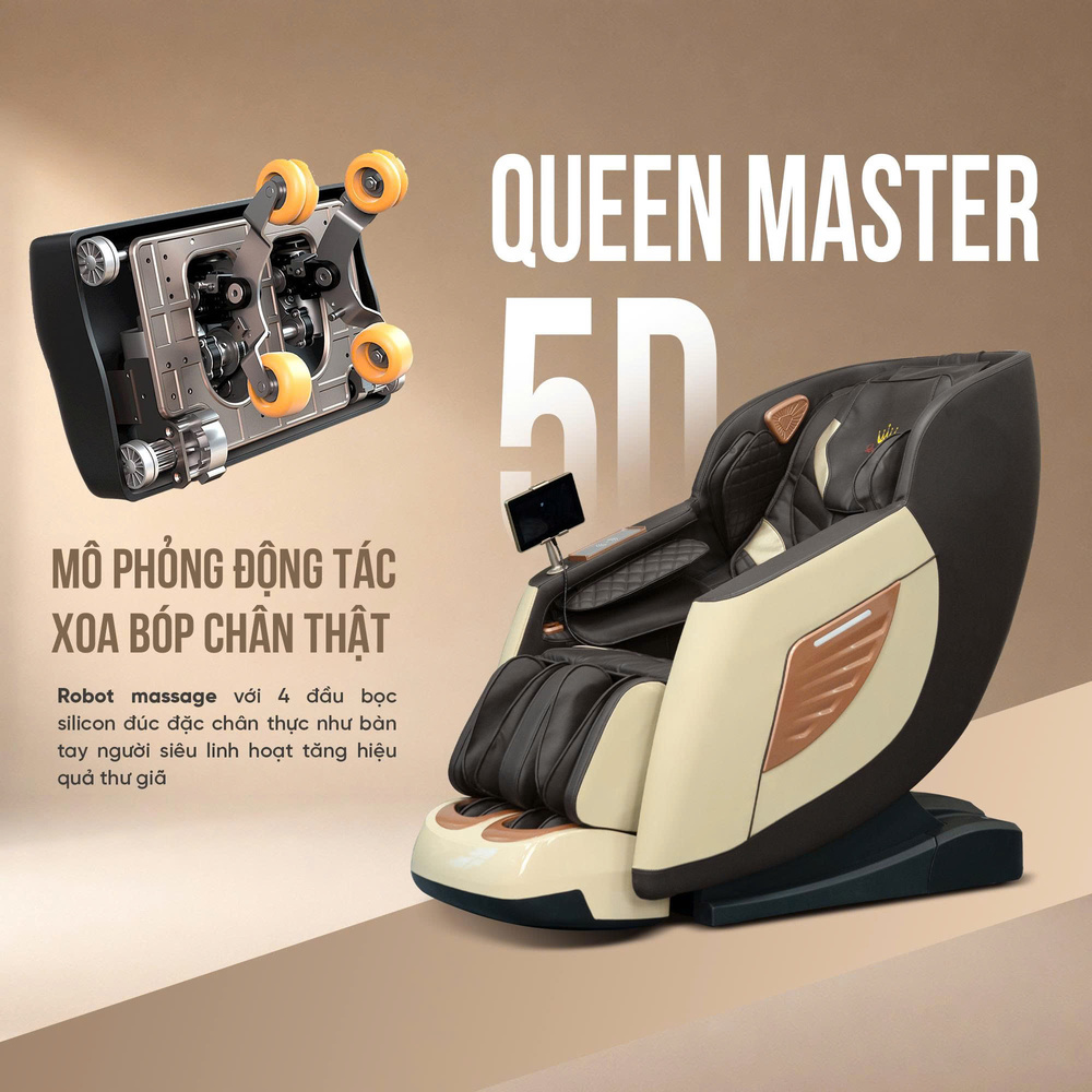 Ghế massage Queen Crown QM S200 - Robot massage hiện đại
