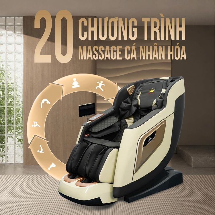 Ghế massage Queen Crown QM S300 - Đa dạng bài tập cho cả gia đình