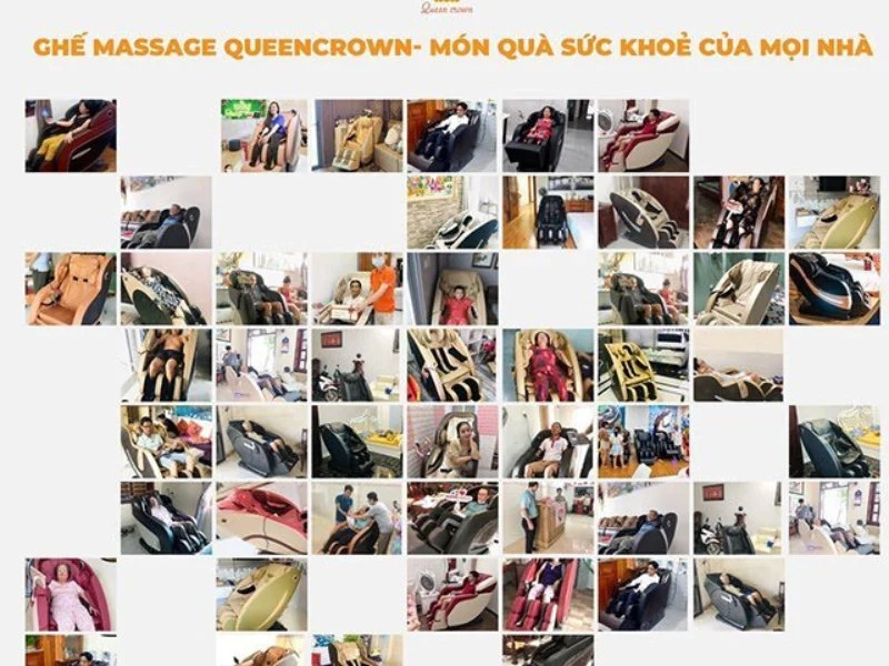 Queen Crown là thương hiệu ghế massage Hải Dương nổi tiếng được khách hàng cả nước tín nhiệm