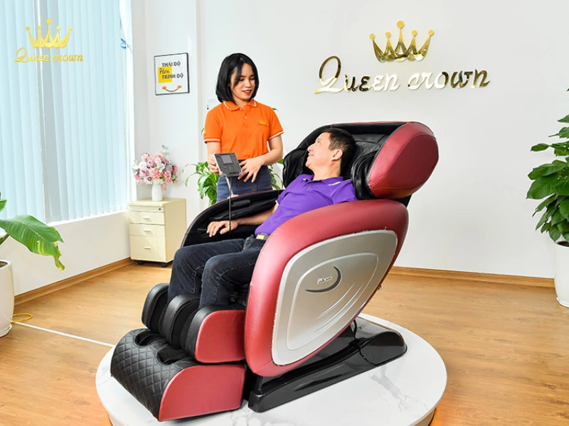 Ghế Massage giúp kích thích các mạch máu và làm tăng lưu lượng máu khắp cơ thể